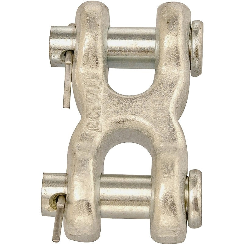 Campbell T5423301 Clevis Link, 3/8 in Trade, 5400 lb Working Load, Steel, Zinc