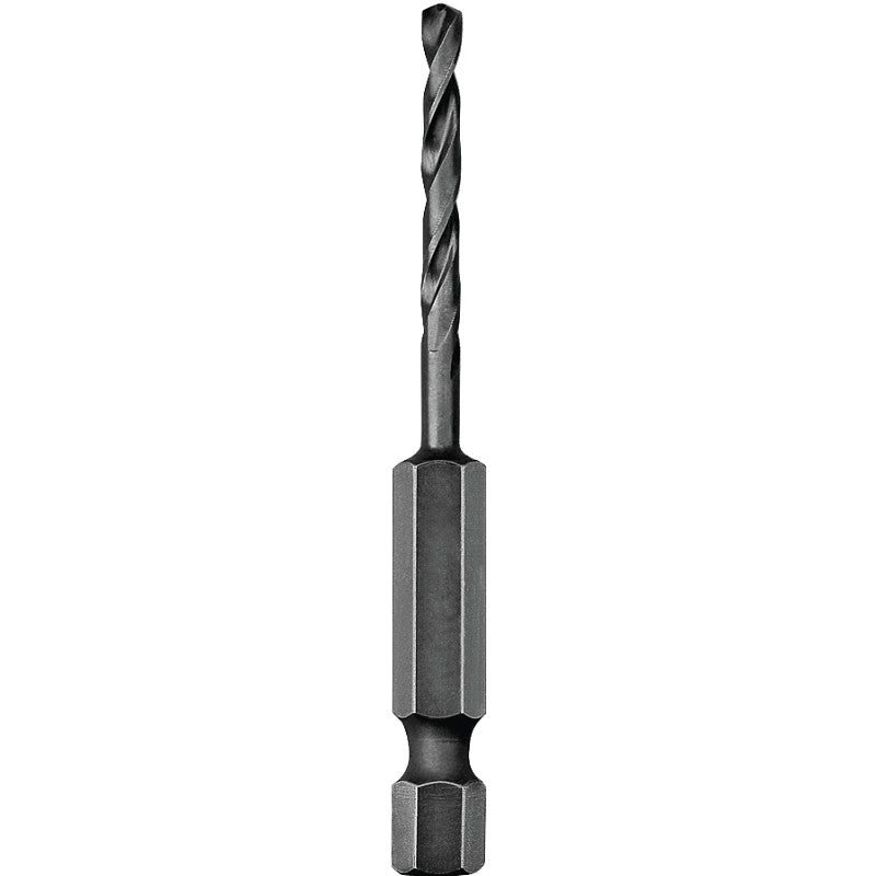 DEWALT DD5132 Impact Drill Bit, 1/2 in Dia, 4 in OAL, Spiral Flute, 1/4 in Dia Shank, Hex Shank