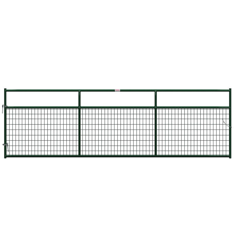 Behlen Country 40132142 Wire-Filled Gate, 168 in W Gate, 50 in H Gate, 6 ga Mesh Wire, 2 x 4 in Mesh, Green