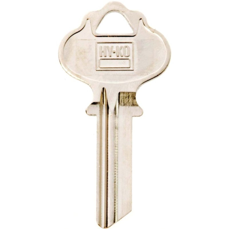 Hy-Ko 11010IN2 Key Blank, Brass, Nickel, For: ILCO Vehicle Locks (Pack of 10)