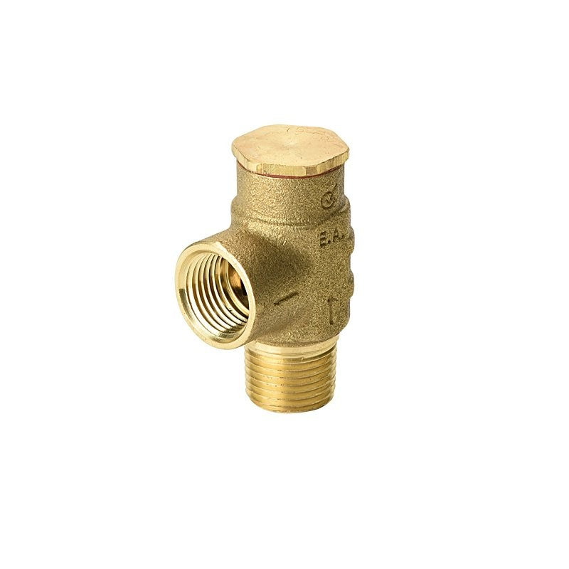 Water Source RV50NL-RM Pressure Relief Valve, 1/2 in, Male x Female, Brass Body