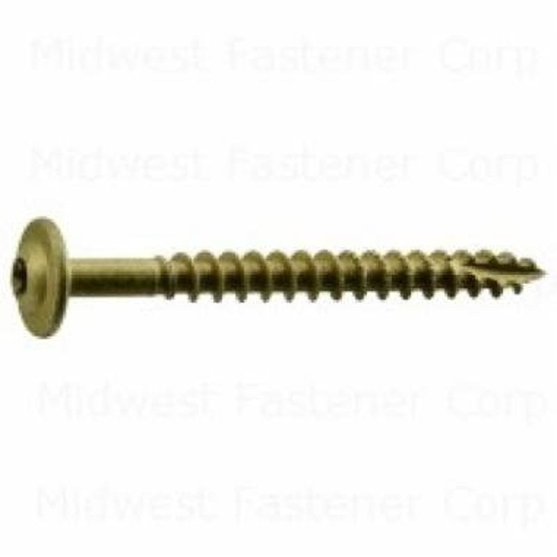 SaberDrive 52533 Lag Screw, 5/16 in Thread, 3 in L, Star Drive, Platinum, 40/PK