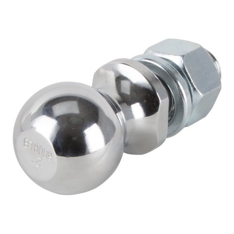 Vulcan HBB10 Hitch Ball, 2 in Dia Ball, 1 in Dia Shank, 6,000 lb Gross Towing (Pack of 6)