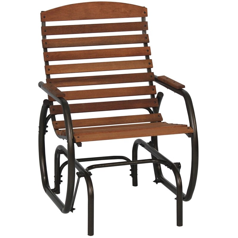 Seasonal Trends CG41Z Country Garden Glider, 29-1/2 in W, 24-1/2 in D, 37 in H, 250 lb Seating, Bronze Frame