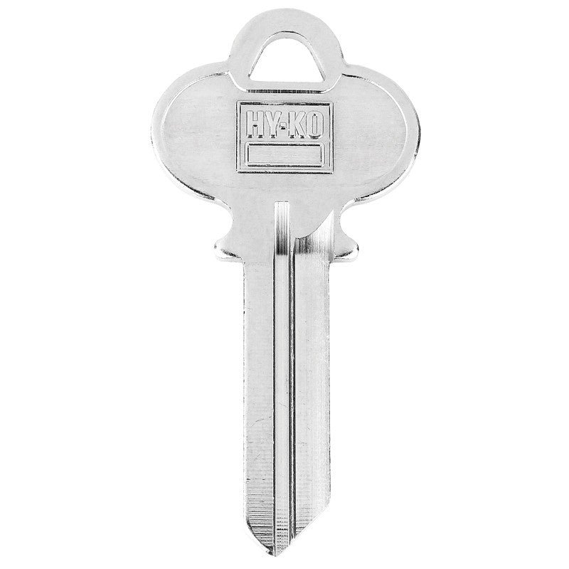 Hy-Ko 11010EL1 Key Blank, Brass, Nickel-Plated, For: Elgin EL1 Locks (Pack of 10)