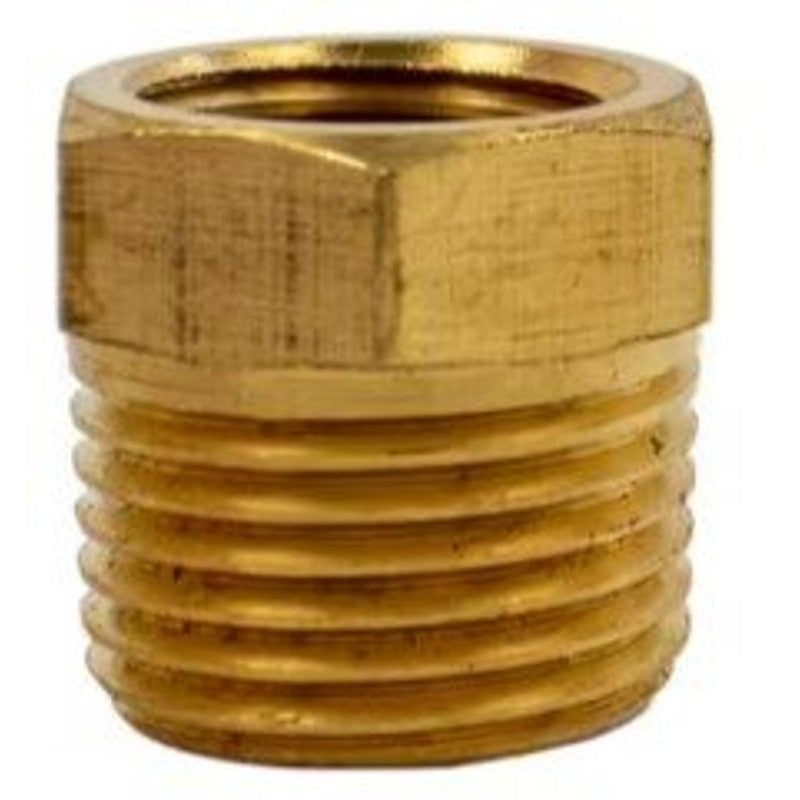 Forney 75110 Pressure Washer Reducer, 3/8 x 1/4 in Connection, MNPT x FNPT, Brass
