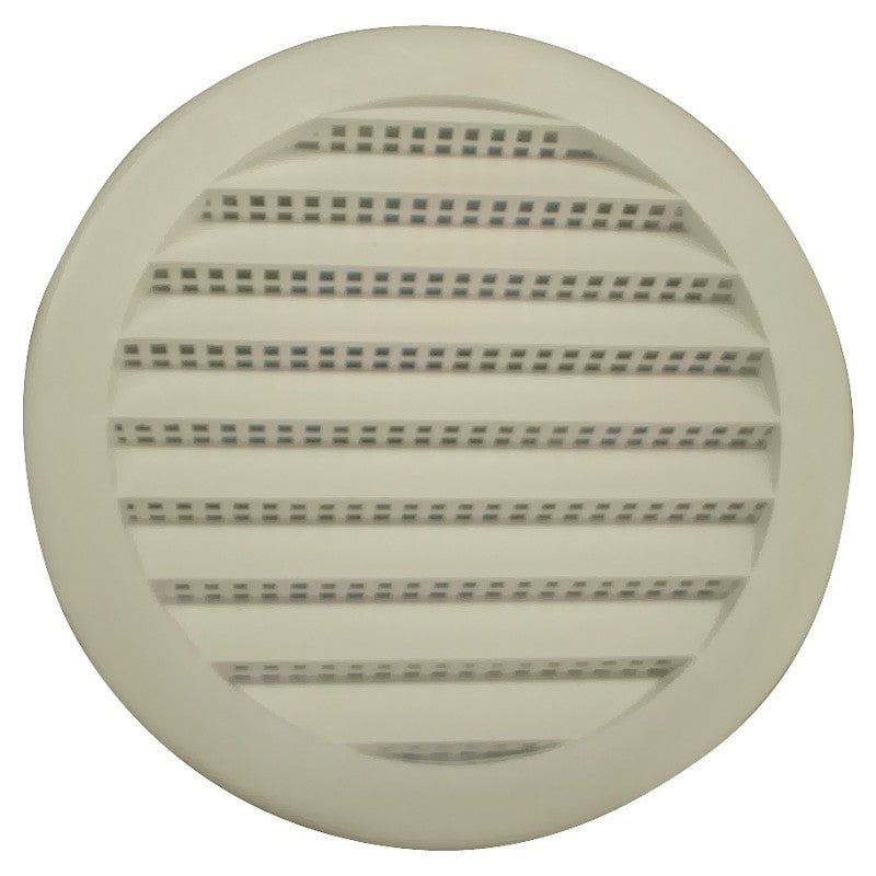 Maurice Franklin PLW-100 Series PLW100 4 Screen Louver, 4.813 in W, Polypropylene, White