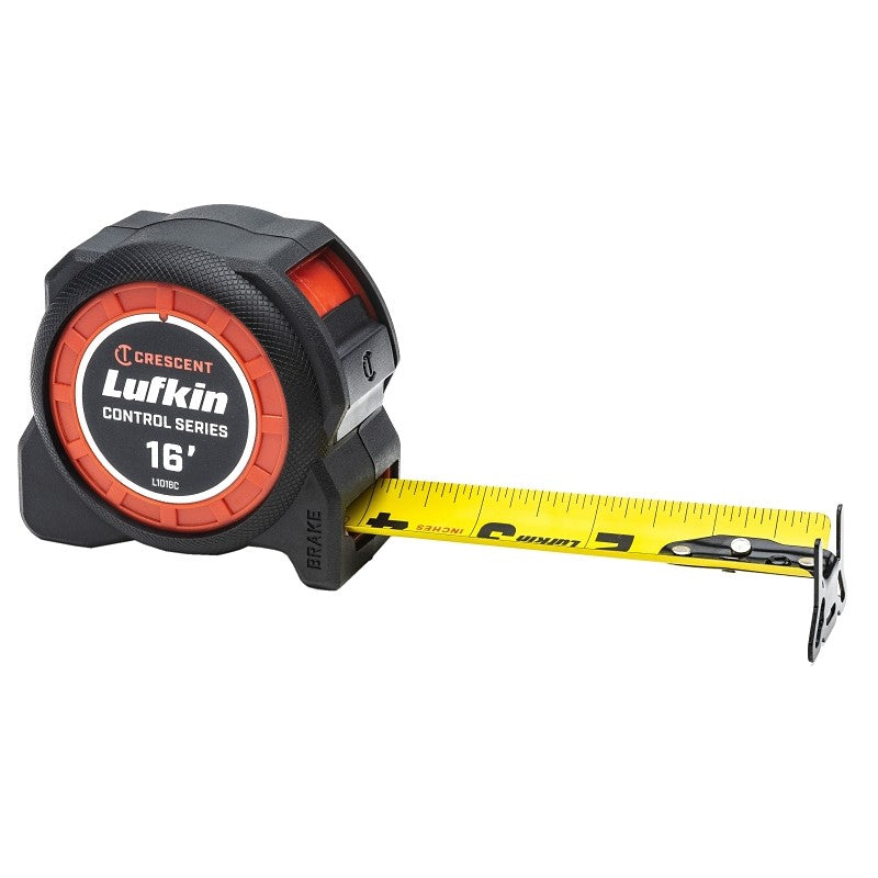 Crescent Lufkin Control Series L1016C Tape Measure, 16 ft L Blade, 1-3/16 in W Blade
