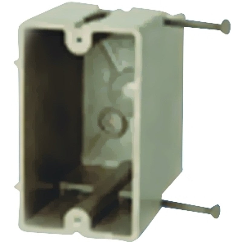fiberglassBOX 1098-N Electrical Box, 1 -Gang, Fiberglass Reinforced Polyester BMC, Beige/Tan, Wall Mounting
