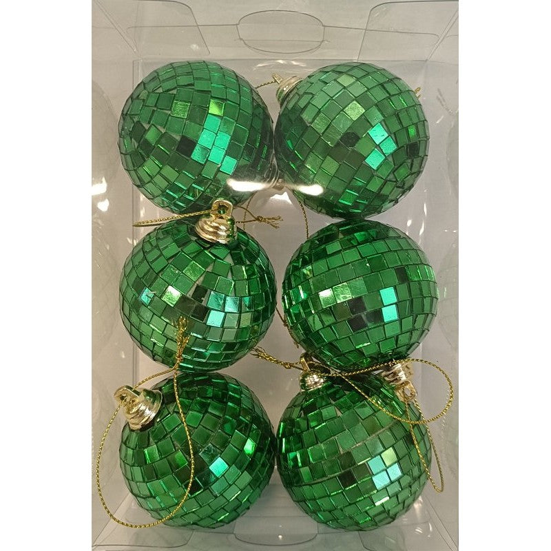 Santas Forest 99952 Ornament, 60 mm, Faceted, Plastic and Foam, Assorted (Pack of 16)