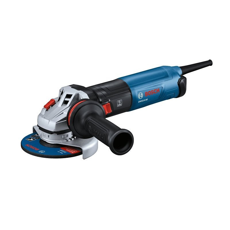 Bosch GWS13-50VS Angle Grinder, 13 A, 5/8-11 Spindle, 5 in Dia Wheel, 11,500 rpm Speed