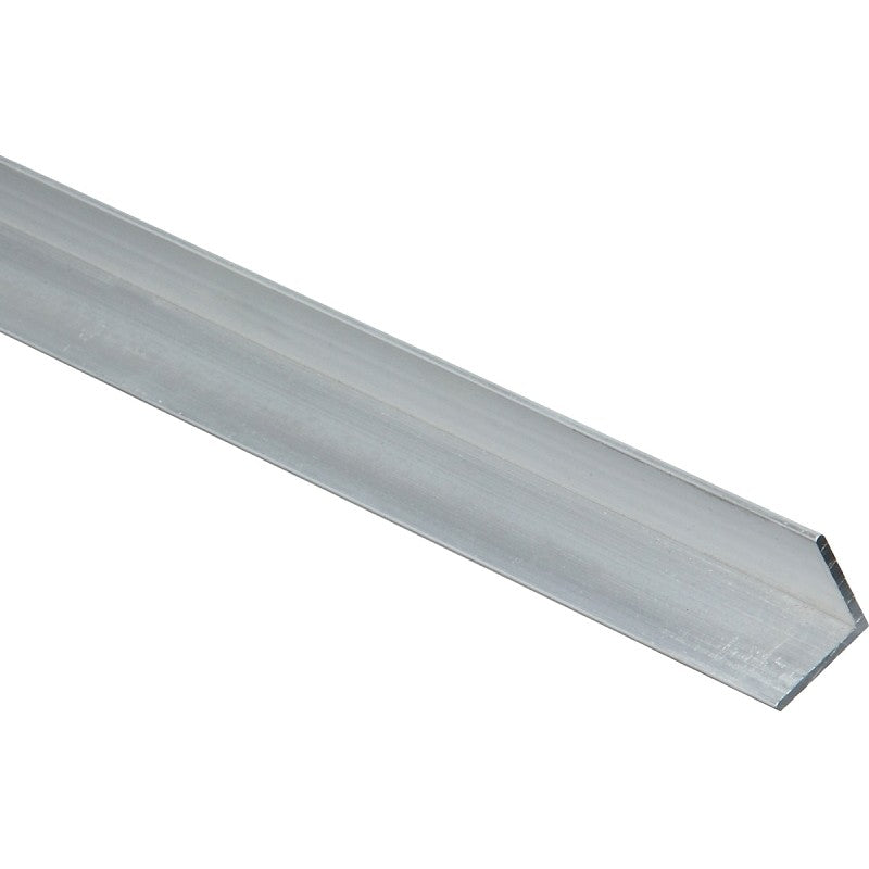 National Hardware 4203BC Series N247-304 Angle Stock, 3/4 in L Leg, 72 in L, 1/16 in Thick, Aluminum, Mill
