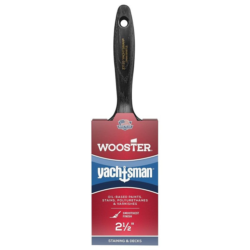 Wooster Z1120-2-1/2 Paint Brush, 2-1/2 in W, 2-11/16 in L Bristle, China Bristle, Varnish Handle