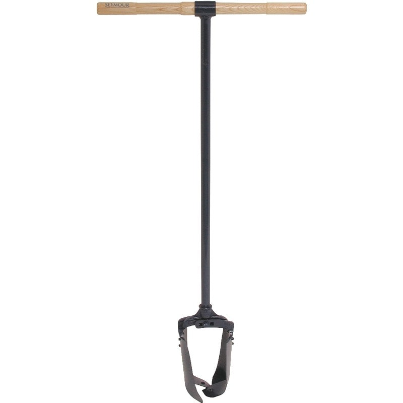 Seymour 21326 Iwan Adjustable Auger, Riveted Blade, Steel Blade, Hardwood Handle, T-Shaped Handle, 47 in OAL