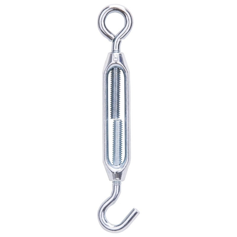 ProSource LR335 Turnbuckle, 7/32 in Thread, Hook, Eye, 6-1/2 in L Take-Up, Aluminum (Pack of 10)