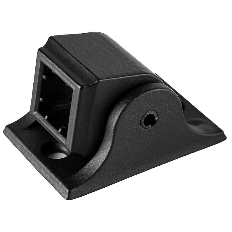 Nuvo Iron SQISMAS Series Baluster Railing Connector, Angled, Square, Steel, Black, Matte/Powder-Coated