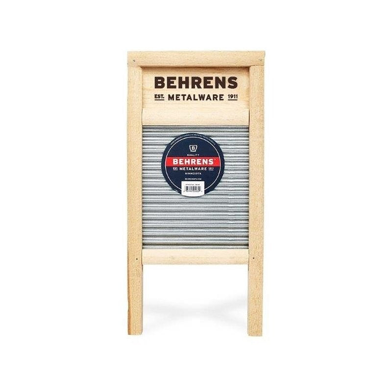 Behrens BWBG7 Galvanized Washboard, 1-1/2 in L, 7-1/2 in W, Wood