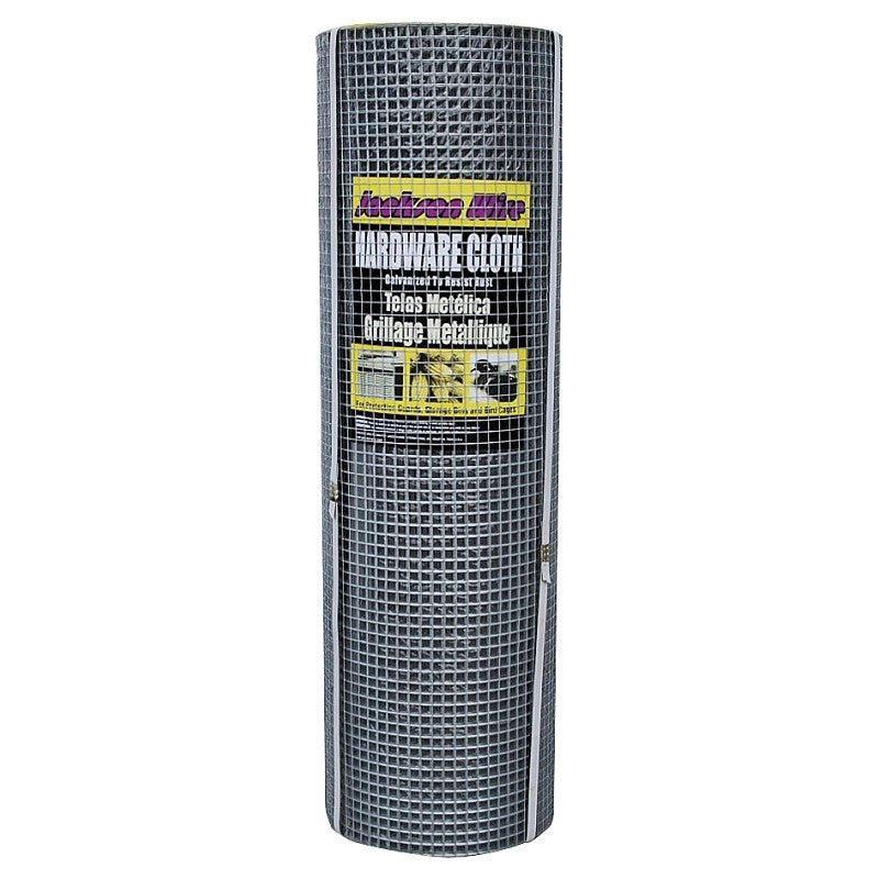 Jackson Wire 11 03 38 13 Hardware Cloth, 100 ft L, 36 in W, 19 Gauge, 1/2 x 1/2 in Mesh, Galvanized