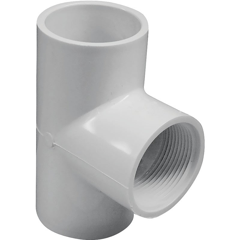 IPEX 035855 Tee, 1-1/2 in, Socket x Socket x FNPT, PVC, SCH 40 Schedule