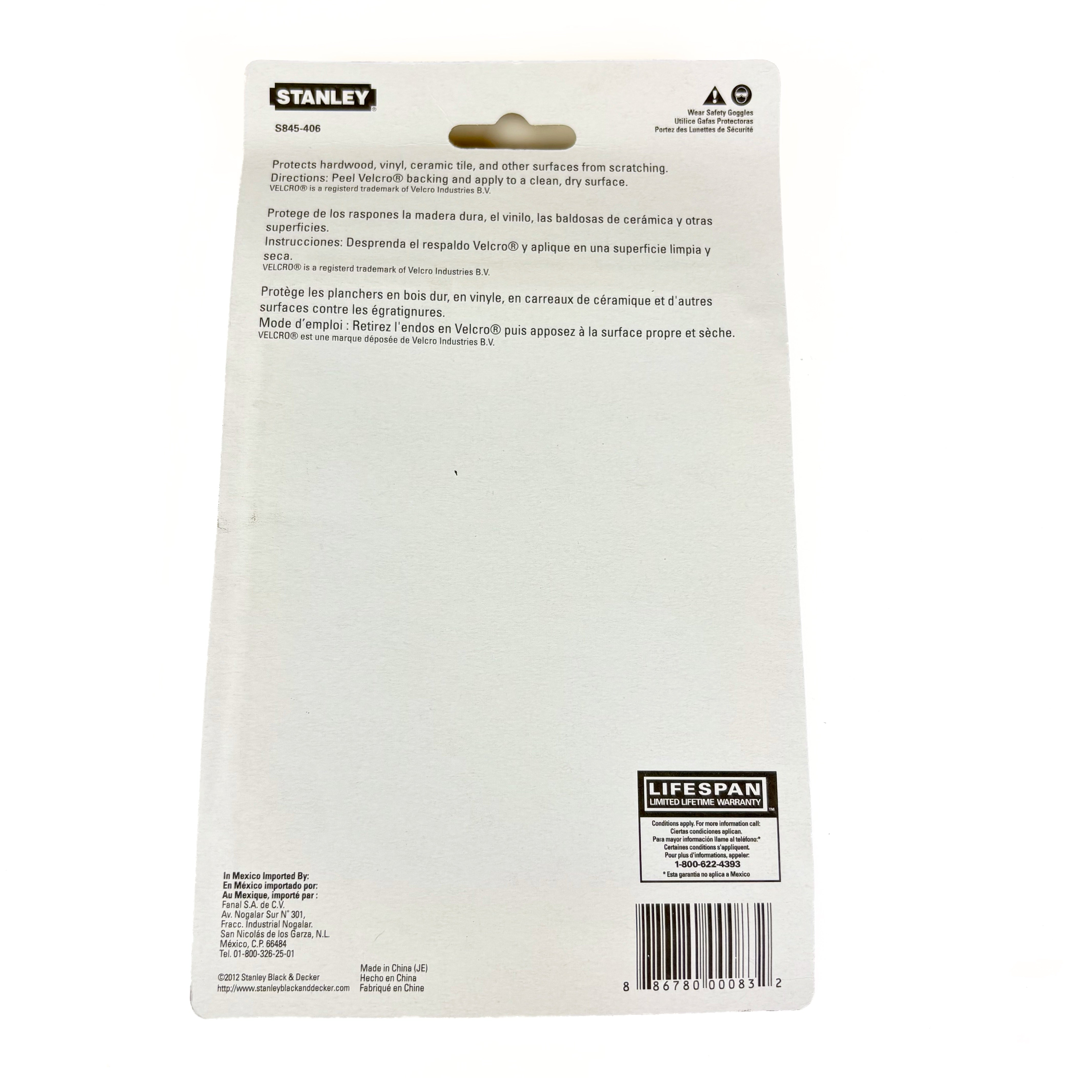 Heavy Duty Felt Pad Hook & Loop Back 4-1/4 By 6 Inch Oatmeal