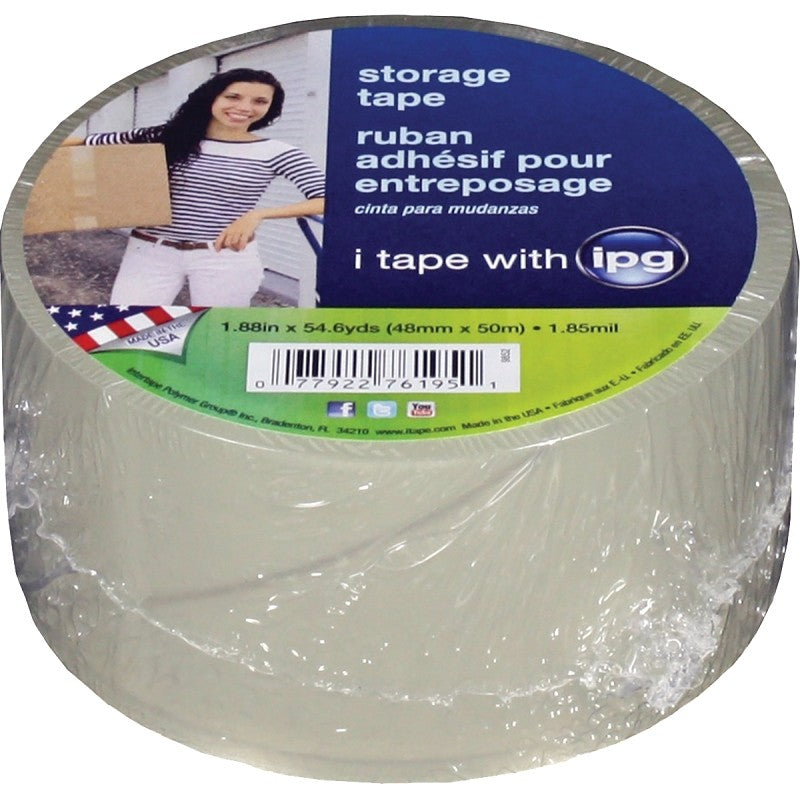 IPG 9852 Packaging Tape, Clear, 54.6 yd L, 1.88 in W