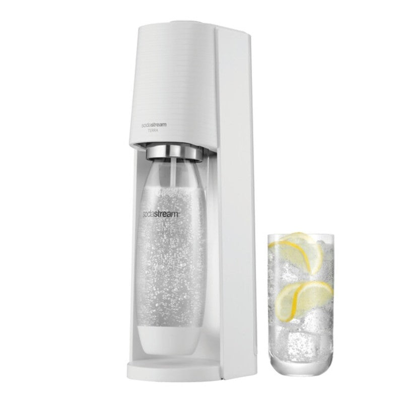 Sodastream TERRA Series 1012811010 Sparkling Water Maker Kit, 1 L Bottle, White (Pack of 2)