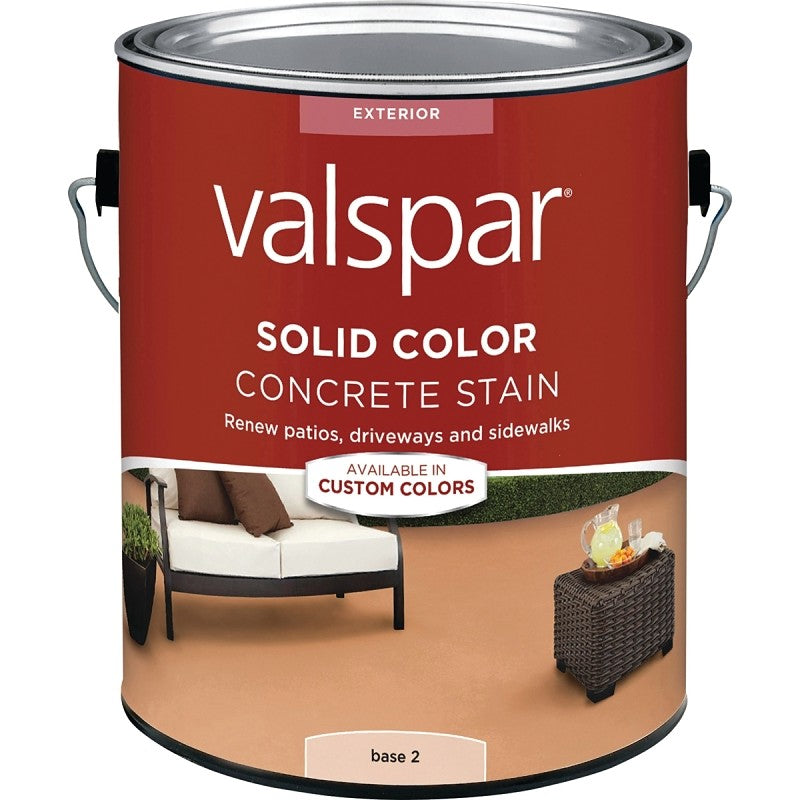 Valspar 024.1082322.007 Solid Concrete Stain, Low Gloss, Liquid (Pack of 4)