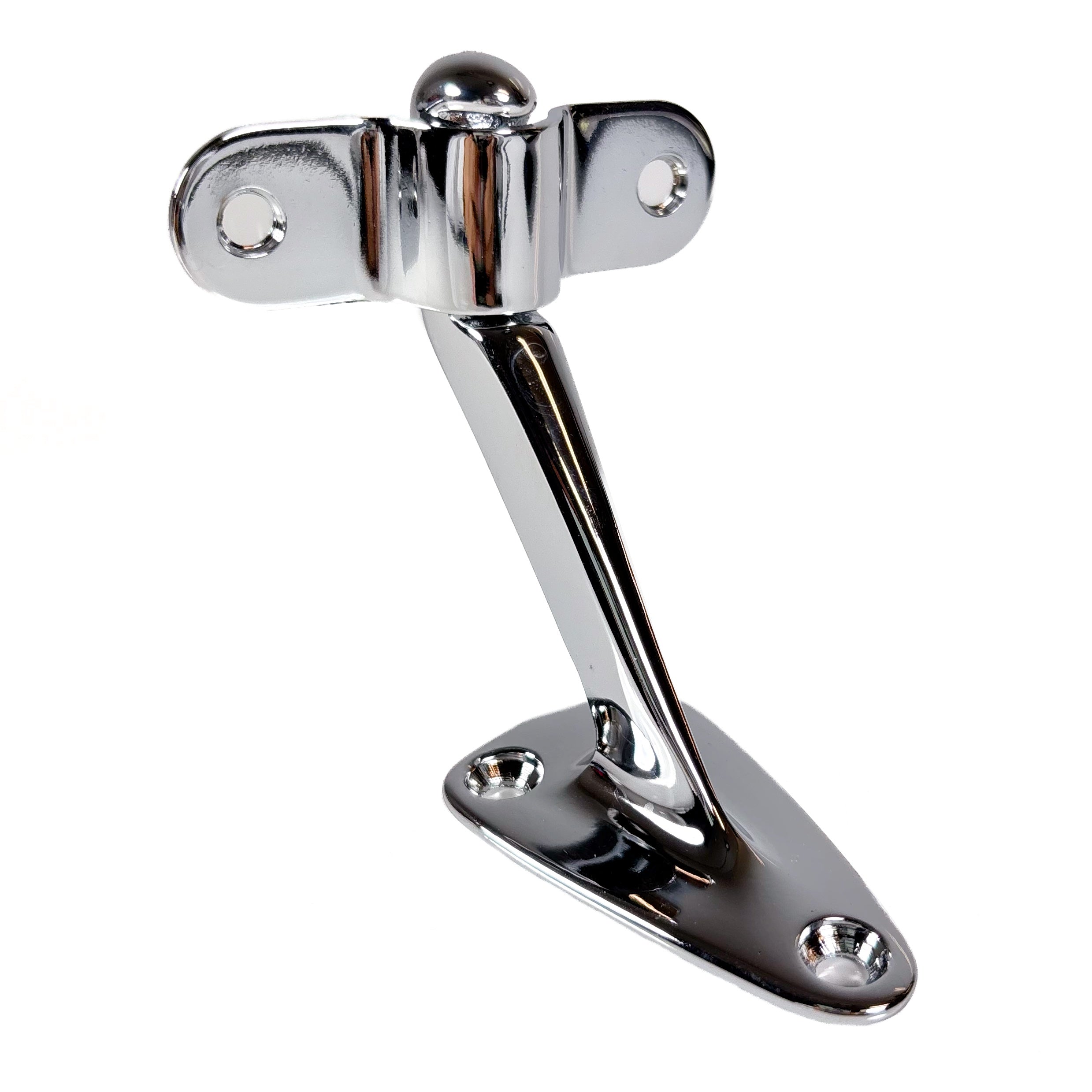Heavy Duty Solid Brass Handrail Bracket Polished Chrome