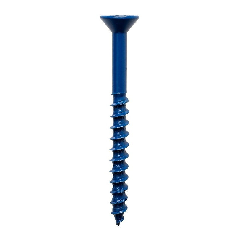 Simpson Strong-Tie Titen Turbo TNT25234TFC75 Screw Anchor, 2-3/4 in L, Carbon Steel, Ceramic-Coated/Zinc, 75/PK