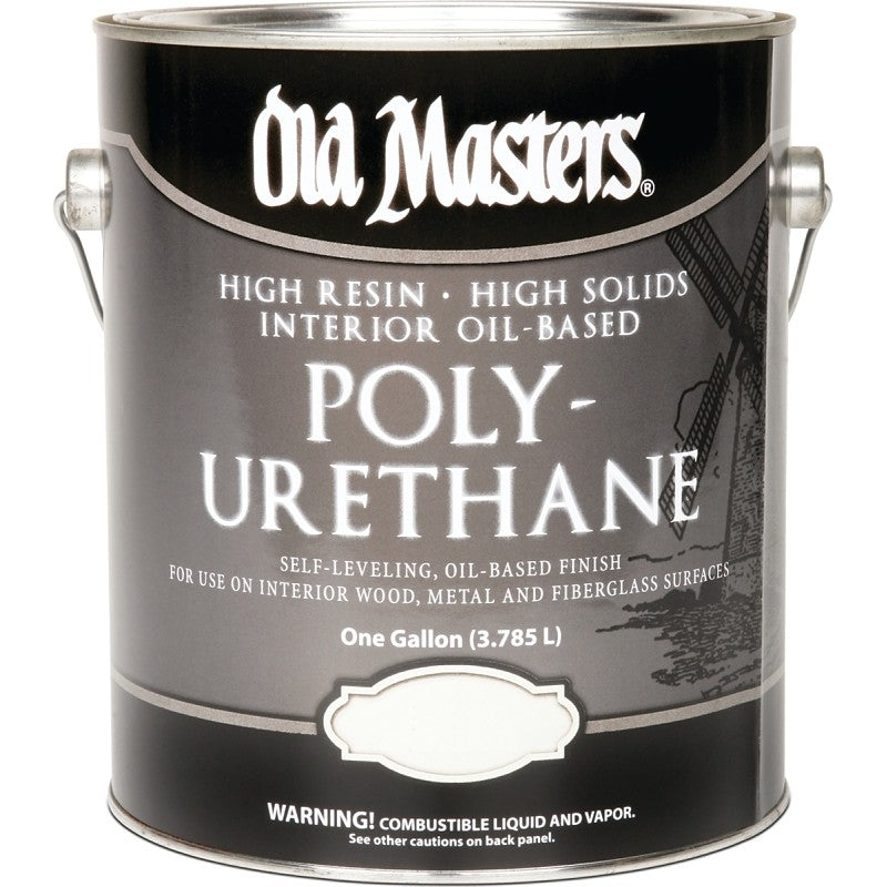 Old Masters 48101 Polyurethane, Gloss, Liquid, Clear, 1 gal, Can (Pack of 2)