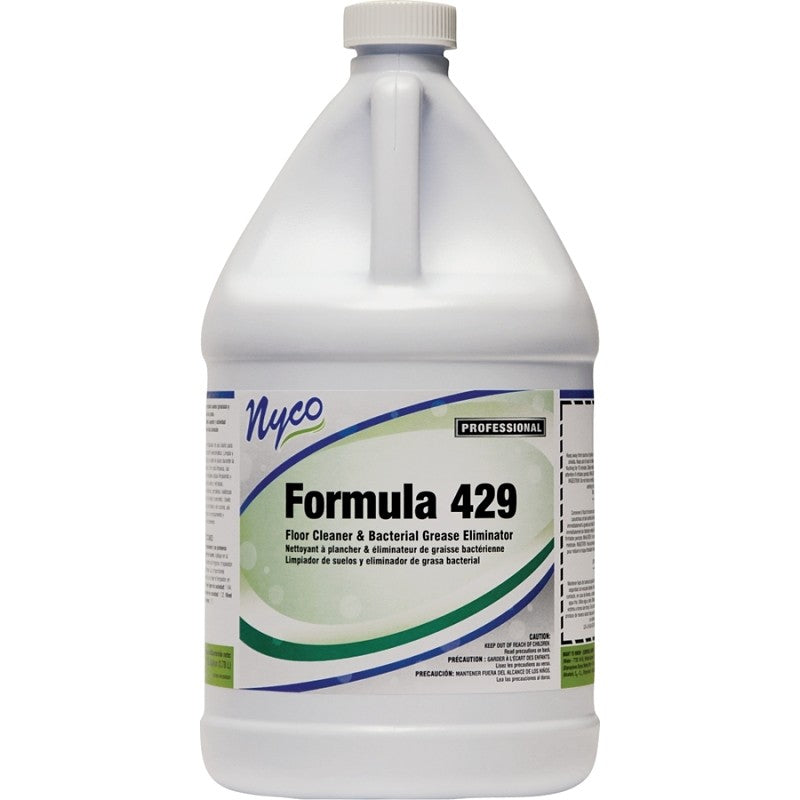 nyco NL429-G4 Floor Cleaner, 1 gal, Liquid, Pleasant, Green (Pack of 4)