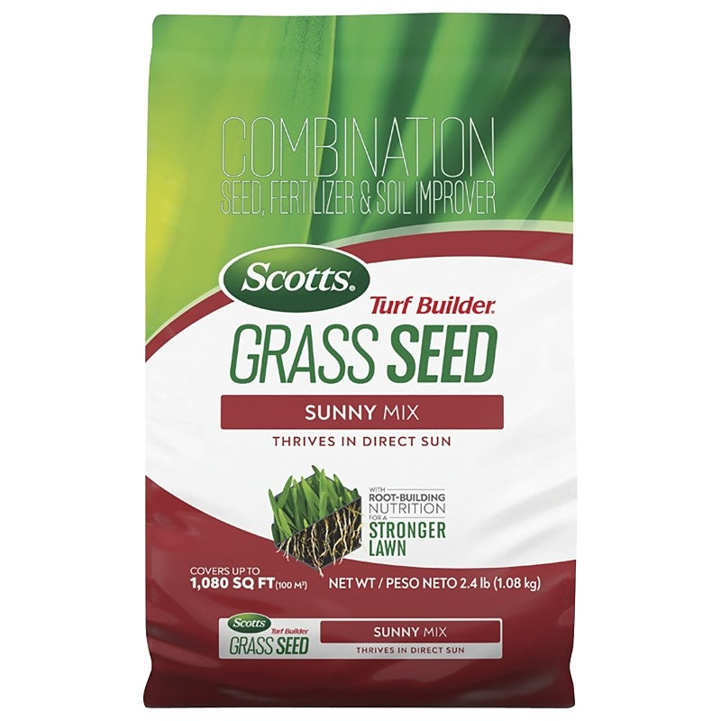 Scotts Turf Builder 18035 4-0-0 Grass Seed, Sunny Mix, 2.4 lb Bag
