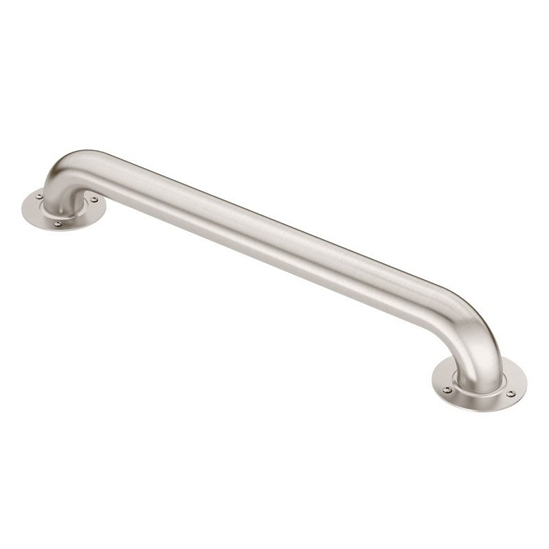 Moen LR7536 Grab Bar, 36 in L, 3-1/4 in W, 361 in L Bar, 300 lb, Stainless Steel, Screw