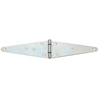 Heavy Duty Strap Hinges 8 Inch Zinc Plated Steel 2 Pack