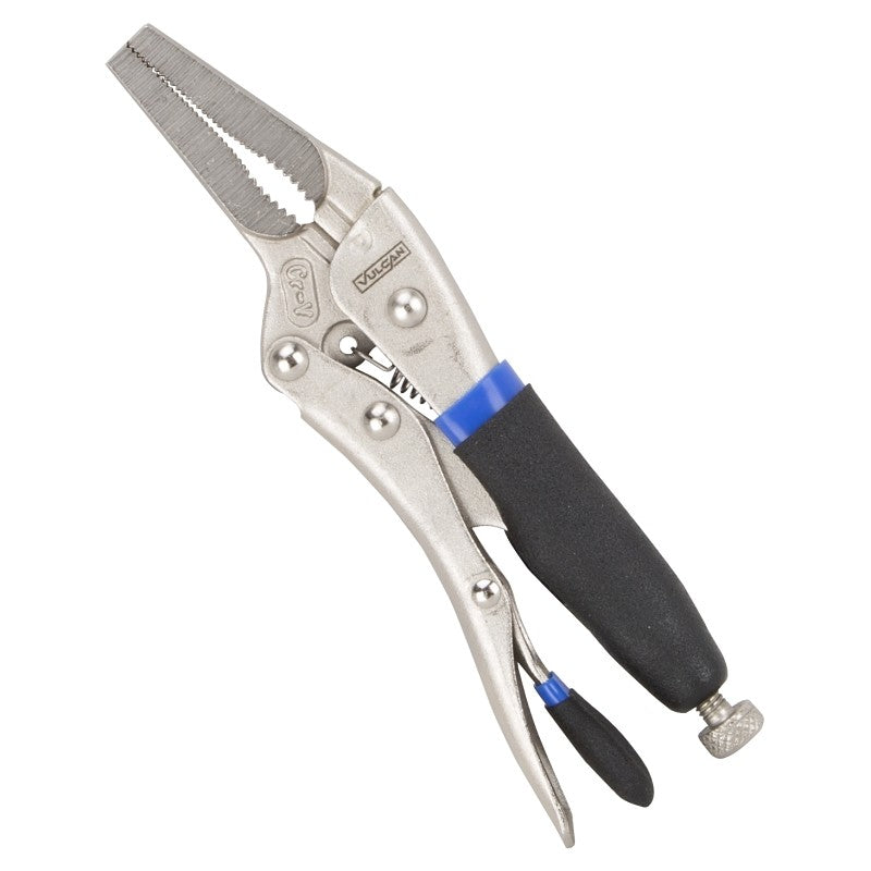 Vulcan JL-NP024 Locking Plier, 6-1/2 in OAL, 2 in Jaw Opening, Black Handle, Comfort-Grip Handle, 3/4 in W Jaw