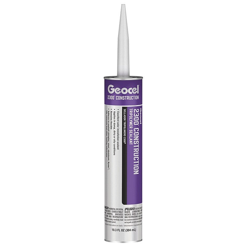 Geocel 2300 Series GC66104 Construction Tripolymer Sealant, Brown, 10.3 fl-oz, Cartridge (Pack of 24)