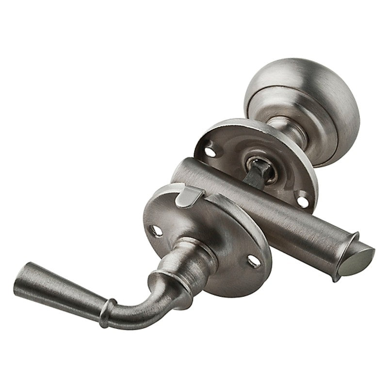 National Hardware V1953 Series N100-044 Storm Door Latch, Zinc, Satin Nickel, 7/8 to 1-3/8 in Thick Door