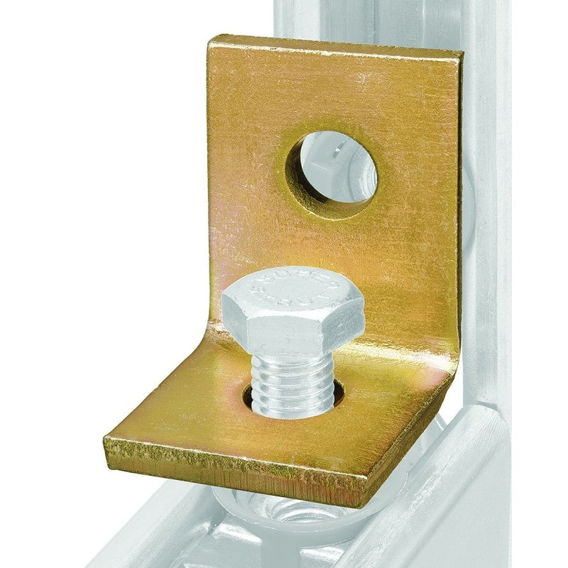 SuperStrut 200 ZAB201-10 Angle Bracket Fitting, Steel, Gold, Galvanized