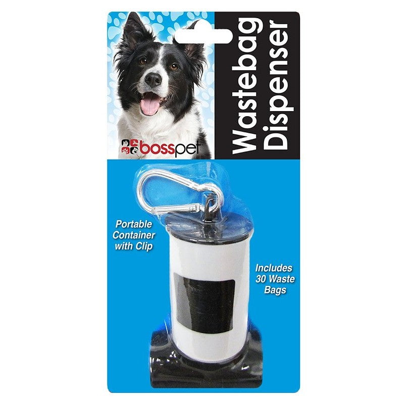 Boss Pet 52113 Dog Waste Bag Dispenser, Plastic, Black