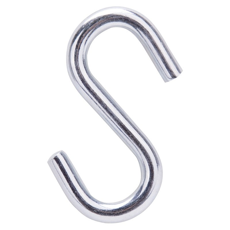 ProSource LR373 S-Hook, 100 lb Working Load, 0.229 in Dia Wire, Steel, Zinc (Pack of 20)