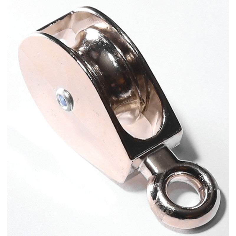 Baron 0174ZD-3/4 Tackle Pulley, 3/16 in Rope, 11 lb Working Load, 3/4 in Sheave, Zinc