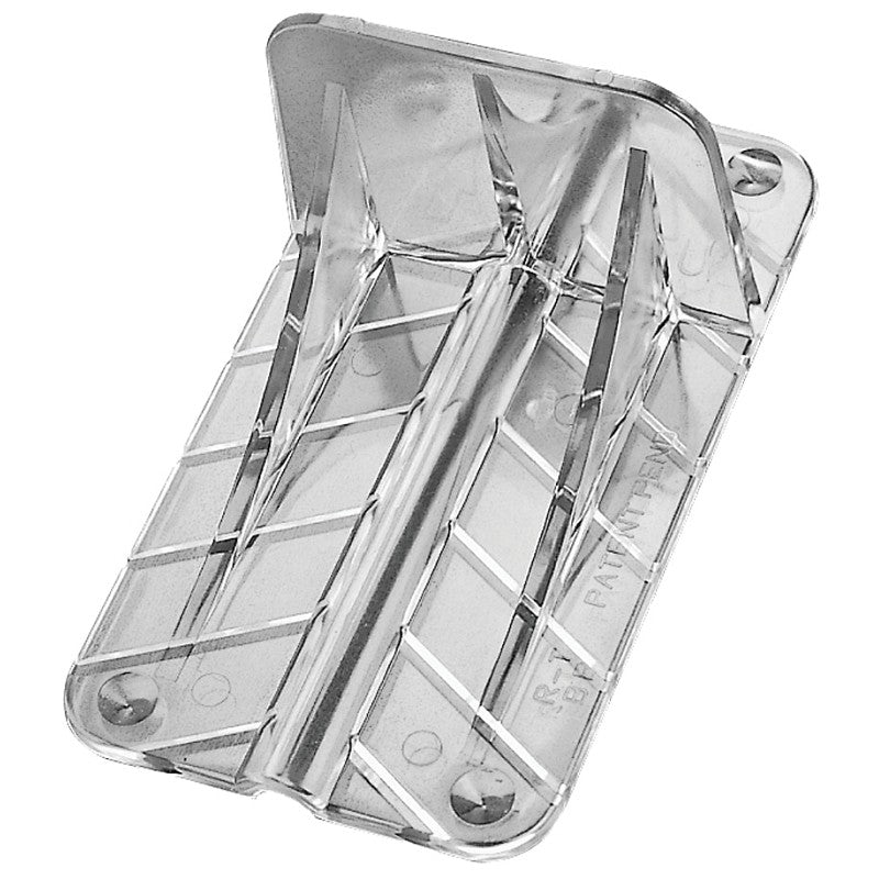 Amerimax 8505011 Snow Guard, 3-1/2 in W, Polycarbonate, Clear, Surface Installation