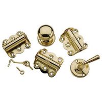 Surface Mount Screen Door Kit Bright Brass