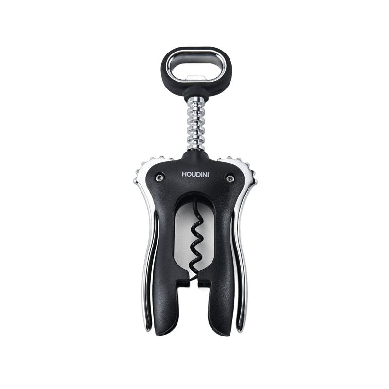 Houdini H1-012901T Wing Corkscrew, Stainless Steel, Black (Pack of 6)