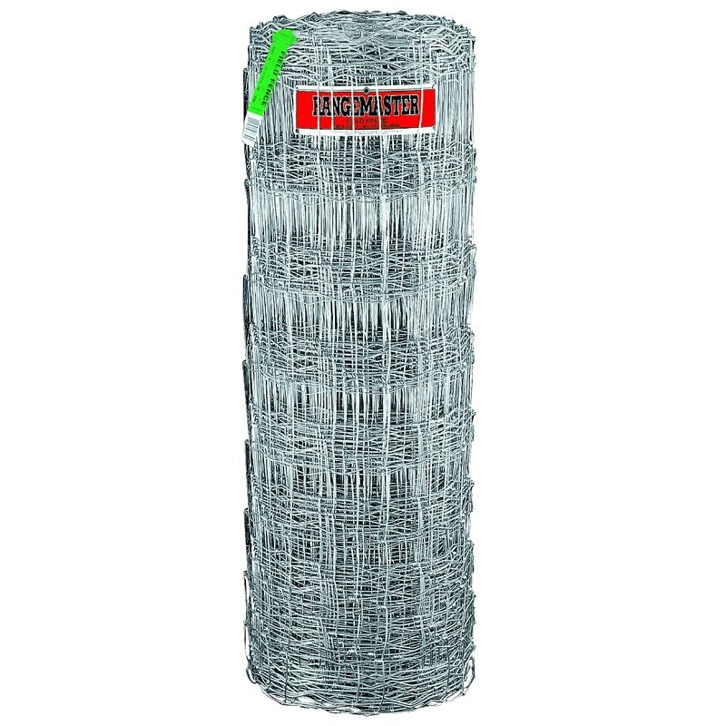 Rangemaster 6773 Field Fence, 330 ft L, 47 in H, 14 ga Gauge, Steel, Galvanized