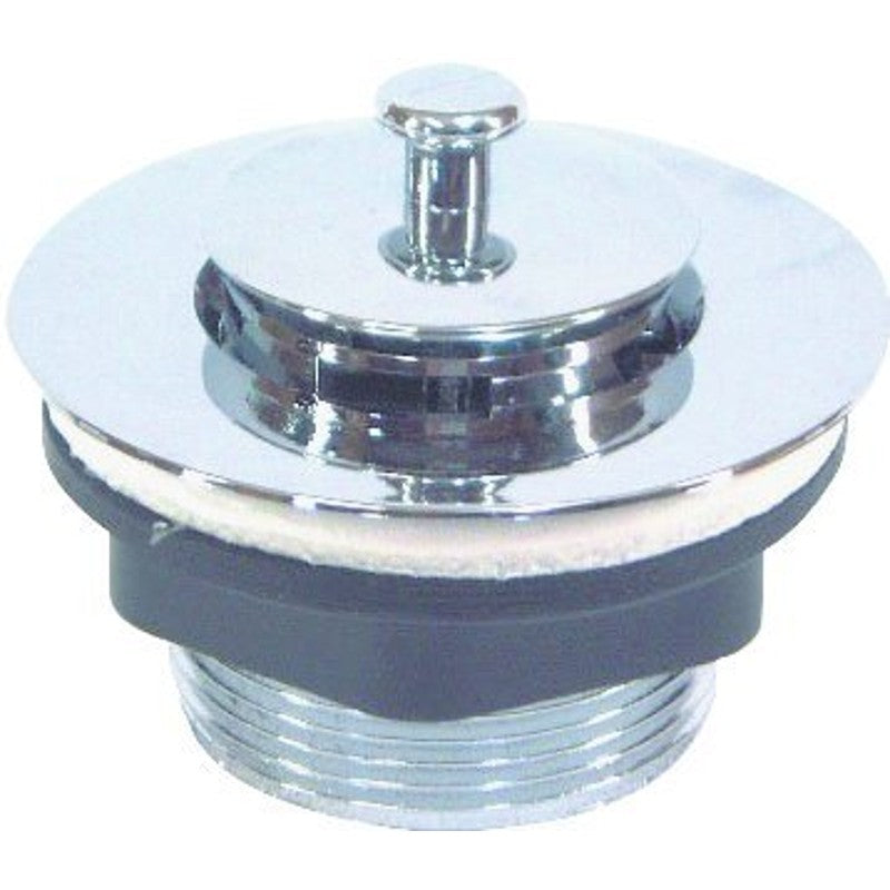 US Hardware P-105C Bathtub Strainer with Stopper, Plastic, Chrome