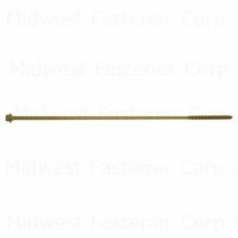 SaberDrive 52556 Screw, 5/16 in Thread, 14 in L, Hex Drive, 30 PK