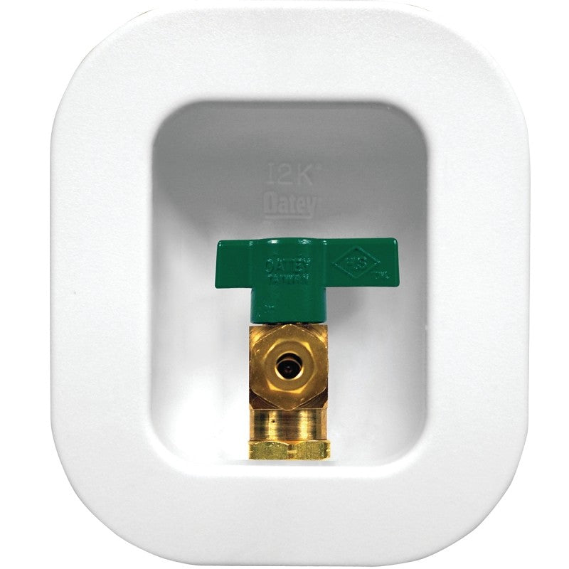 Oatey 39133 Ice Maker Outlet Box, Brass