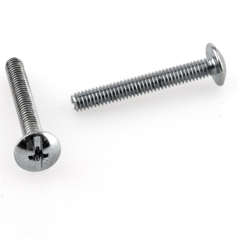 KasaWare KFF11-A-ZN20 Machine Screw, #8-32 Thread, 1-1/4 in L, Truss Head, Phillips Drive, Steel, Zinc, 20 PK