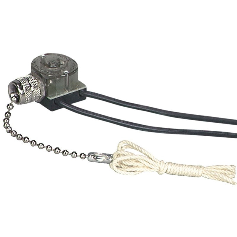Eaton Wiring Devices 458NP-BOX Canopy Switch with Bell End, Nickel, Polycarbonate, Lead Wire Terminal, 1/3/6 A (Pack of 10)